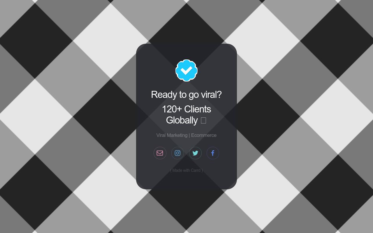 Carrd profile picture for @viral